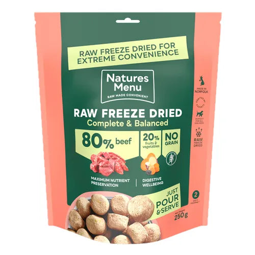 Natures Menu Freeze Dried Beef 250g