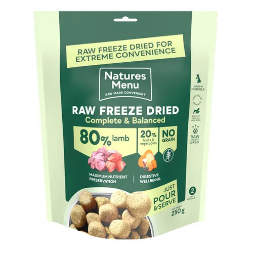 Natures Menu Freeze Dried Lamb 250g