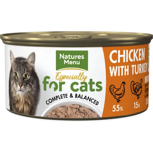 Natures Menu Chicken Turkey Cat Tin 85g