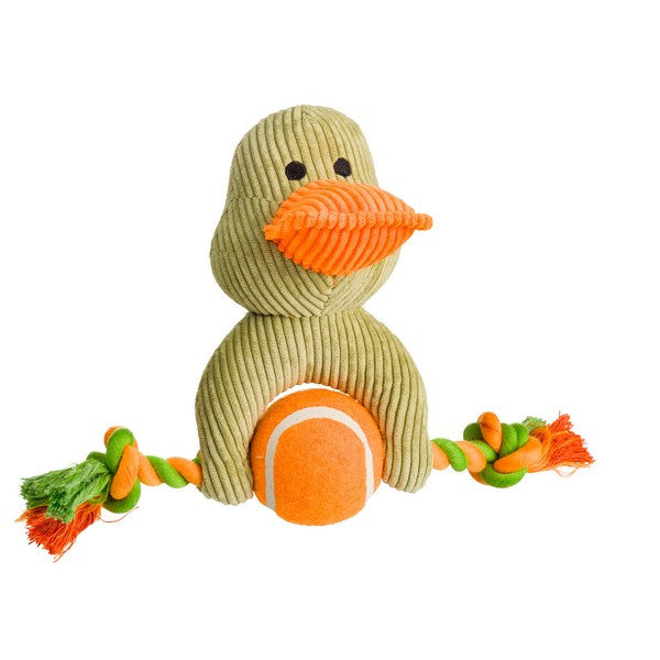 House of Paws Duck w/ Tennis Ball & Rope