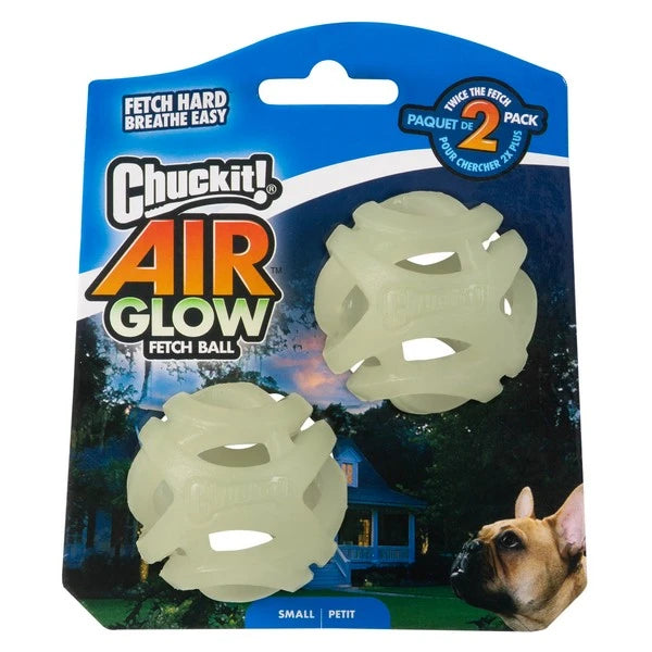 Chuckit! Air Glow Fetch Ball Small 2 pack