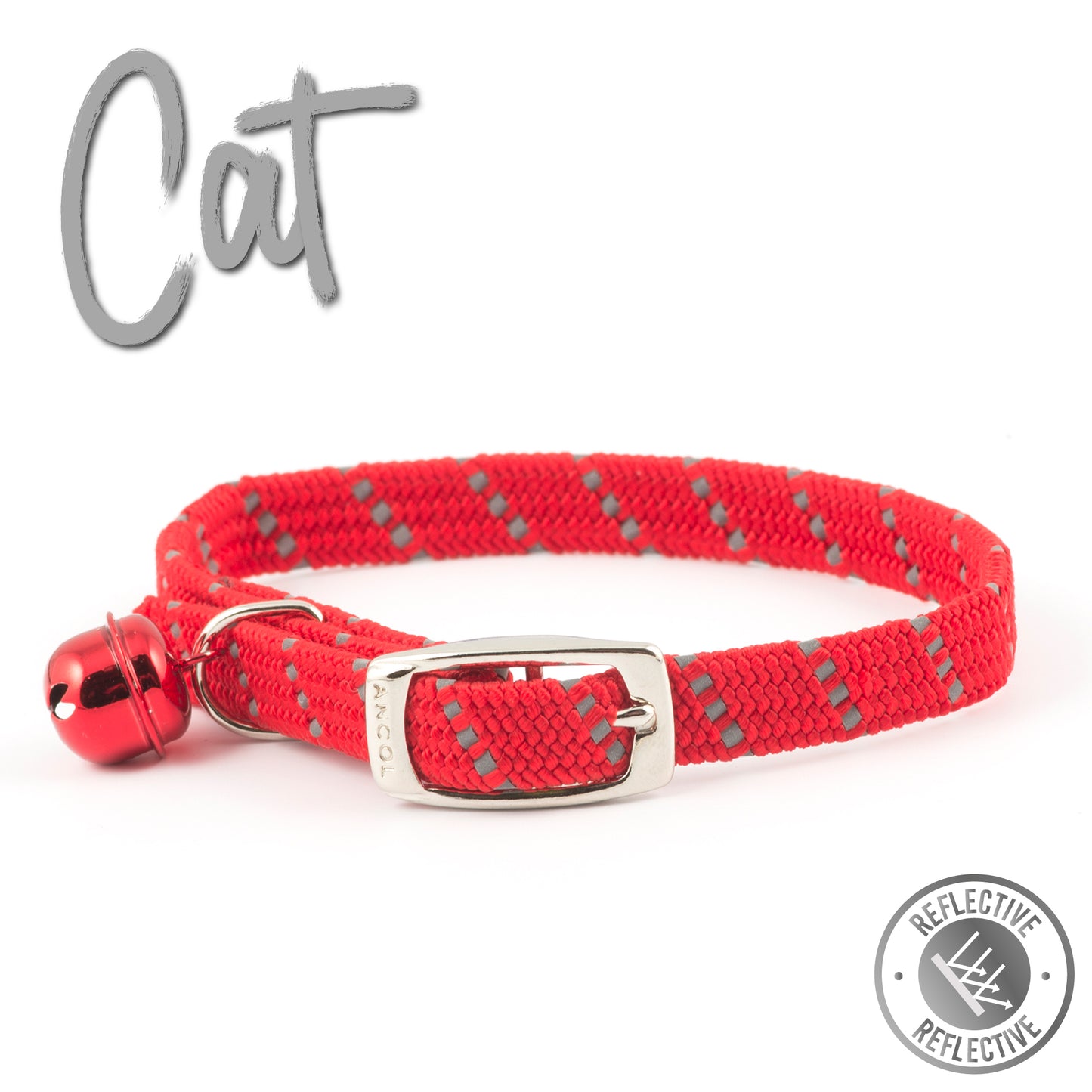 Ancol Red Softweave Cat Collar