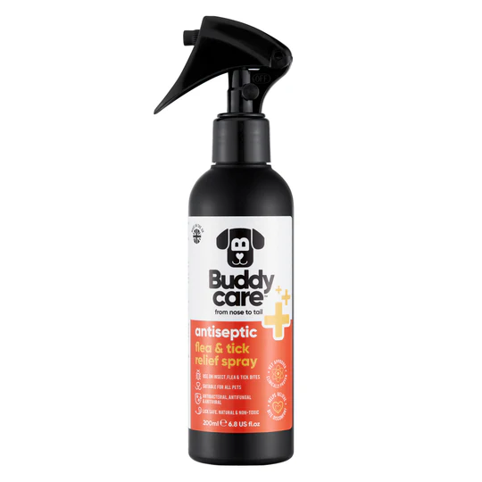 Buddycare Pet Antiseptic Flea & Tick Relief Spray