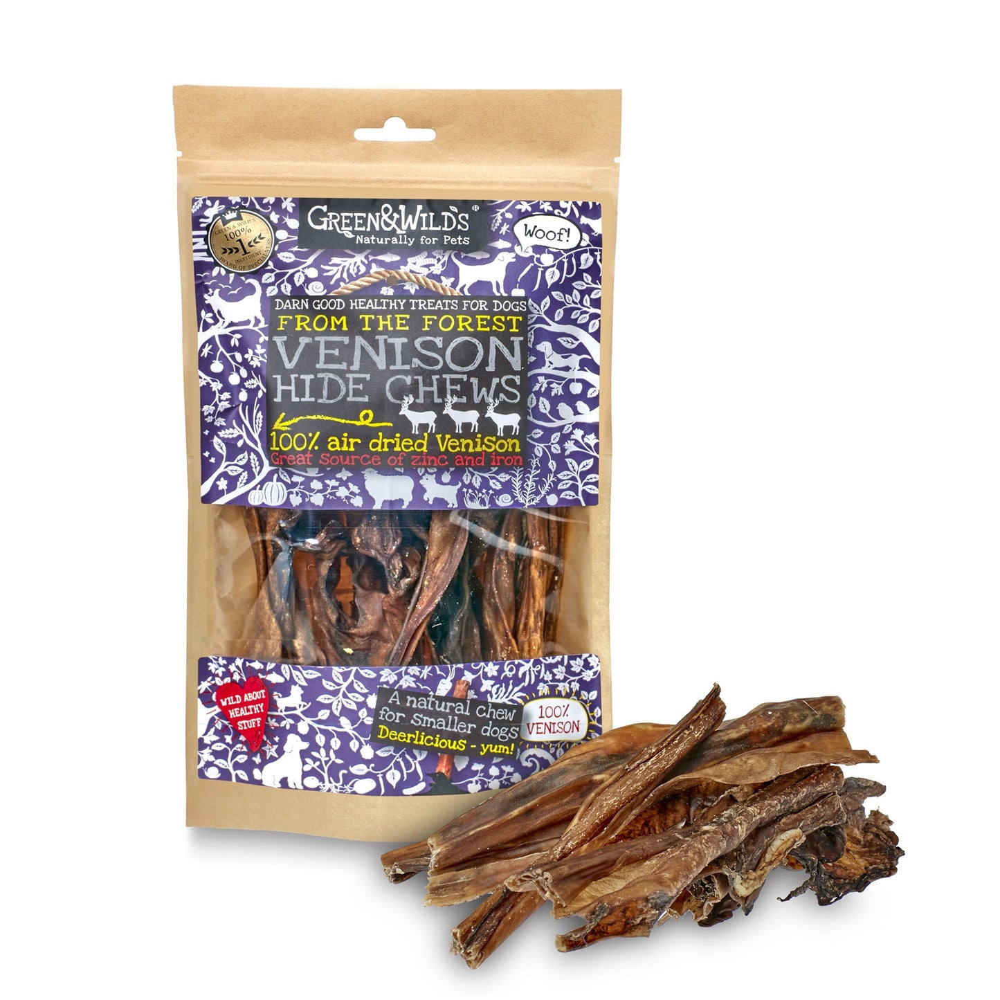 Green & Wilds Venison Hide Chews