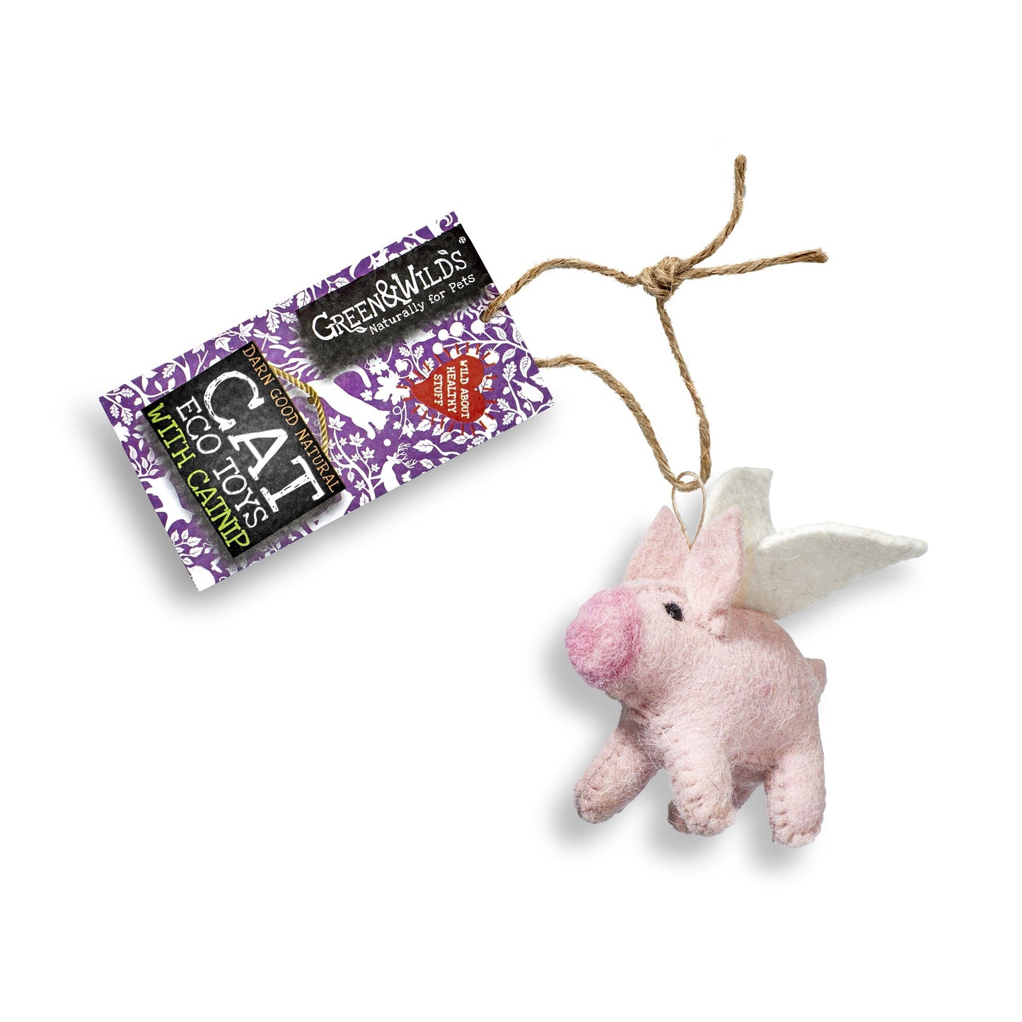 Green & wilds Piggie Sue cat toy