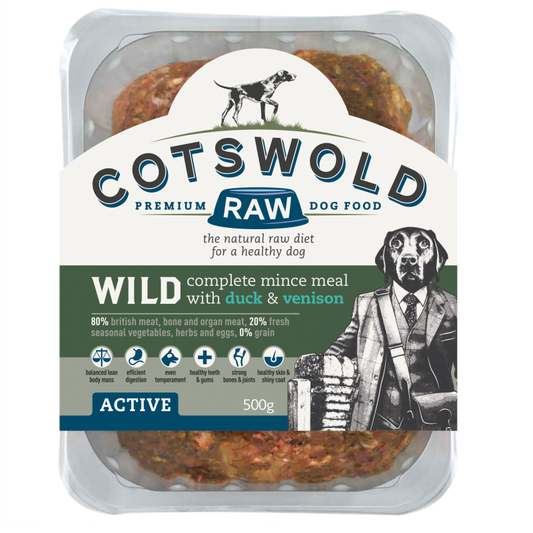 Cotswold Raw Wild Duck and Venison 500g