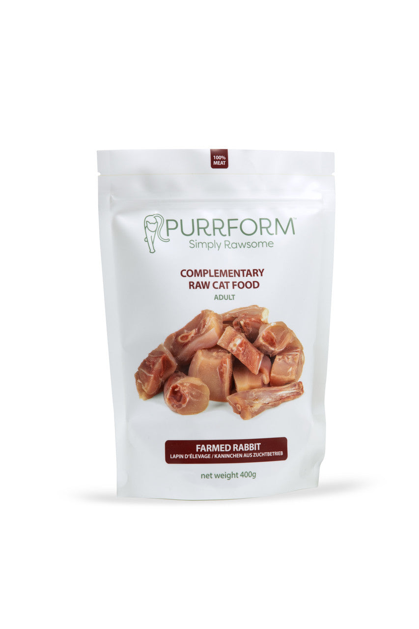 Purrform Farmed Rabbit Chunks 400g