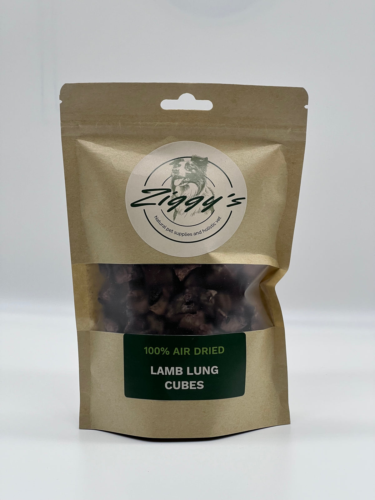 Ziggys air dried lamb lung cubes
