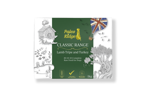 Paleo Ridge Lamb Tripe and Turkey 1kg