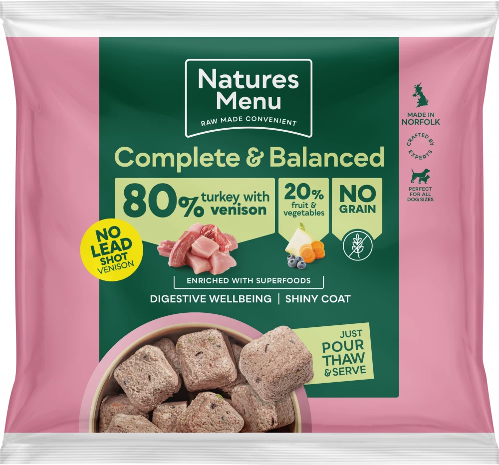 Natures Menu Turkey & Venison Nuggets 1kg