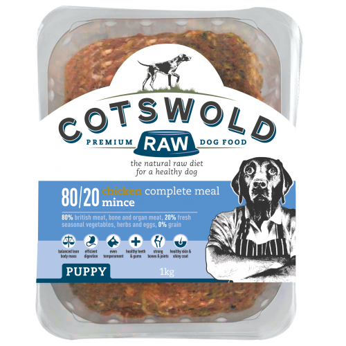 Cotswold Raw 80 20 Puppy Chicken 1kg Ziggy s Pet Supplies LTD