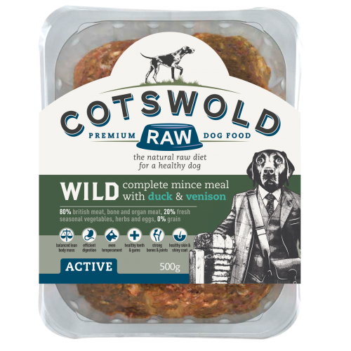 Cotswold Raw Wild Duck and Venison 500g