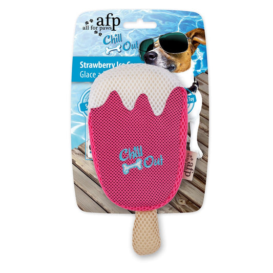 All for Paws Strawberry Ice Cream Toy