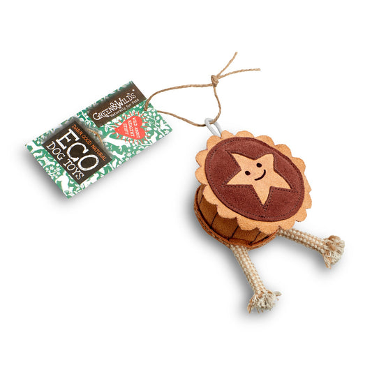 Green & Wilds Merry the MInce Pie Eco dog toy