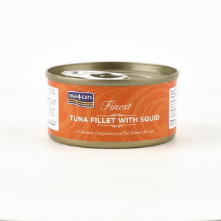 Fish4cats Tuna Fillet With Squid 70g
