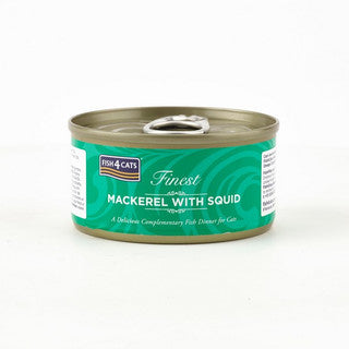Fish4cats Mackerel With Squid 70g