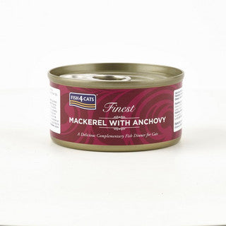 Fish4cats Mackerel With Anchovy 70g