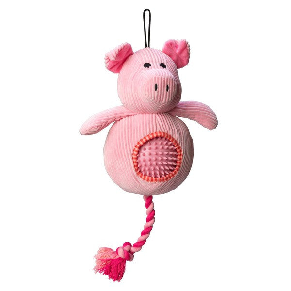 House of Paws Pig Plush w/ Spiky Ball