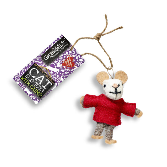Green & wilds Barney book mouse cat toy