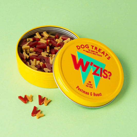 WZIS treat tin - postman & roast