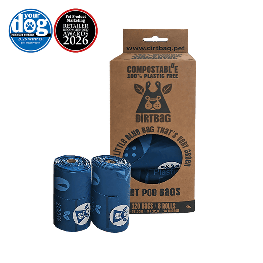 DIRTBAG Box of 120 - 8 rolls of 15 bag