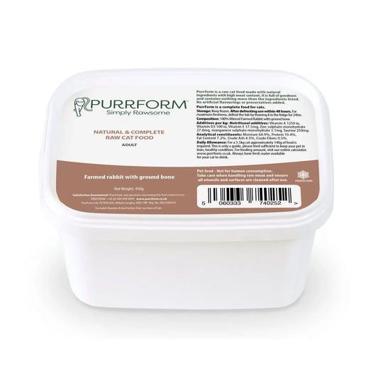 Purrform Rabbit and Bone 450g