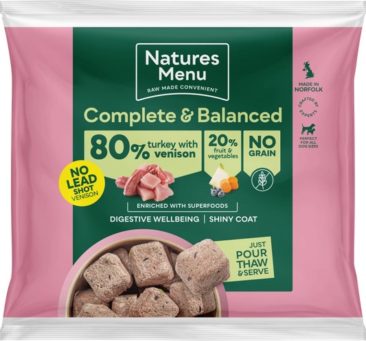 Natures Menu Turkey & Venison Nuggets 1kg