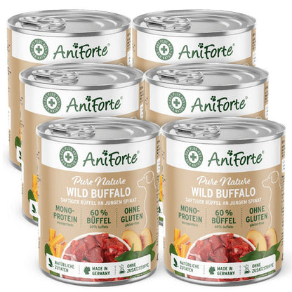 ANIFORTE PURENATURE WILD BUFFALO - WET FOOD FOR DOGS