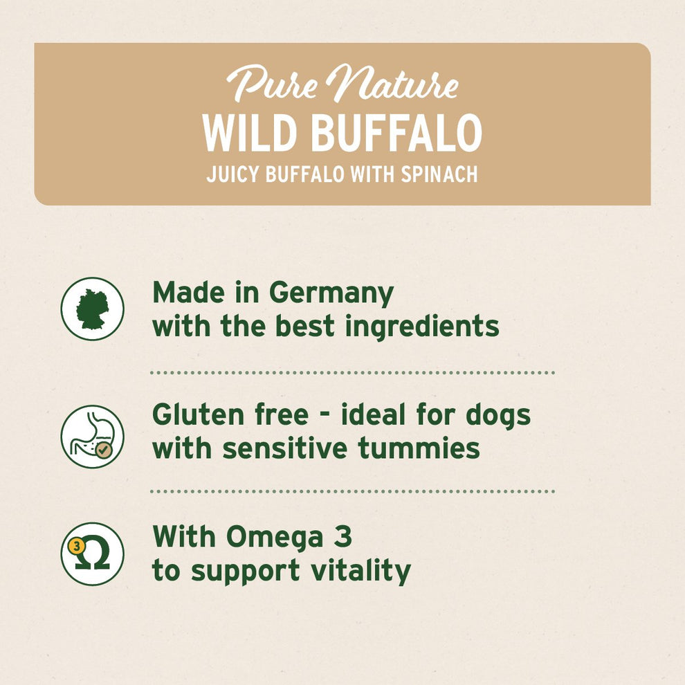 ANIFORTE PURENATURE WILD BUFFALO - WET FOOD FOR DOGS