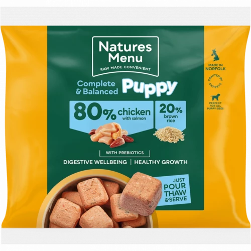 Natures Menu Puppy Chicken with Brown Rice Nuggets