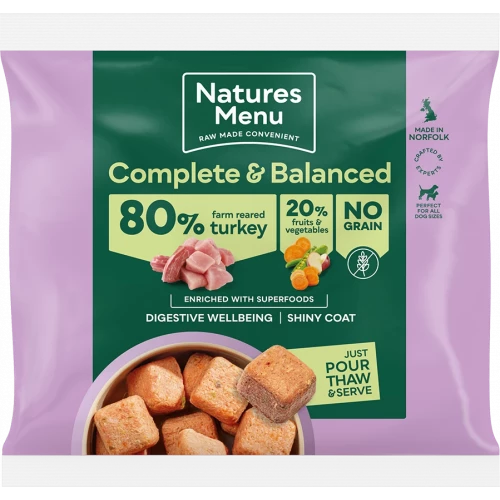 Natures Menu 80/20 Turkey Nuggets 1kg