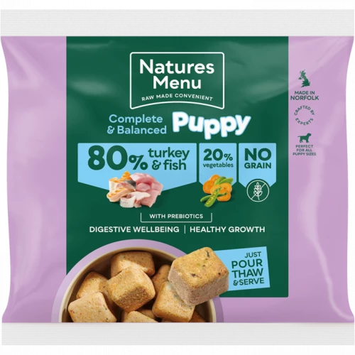Natures Menu Puppy Turkey & Fish Nuggets 1kg