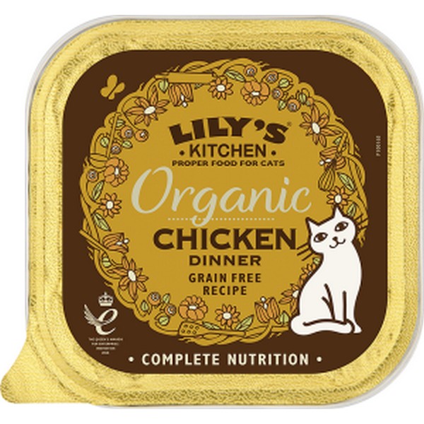 Lilys Kitchen Cat Org Chicken Dinner 85g