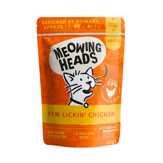 Meowing Heads Chicken 100g Pouch