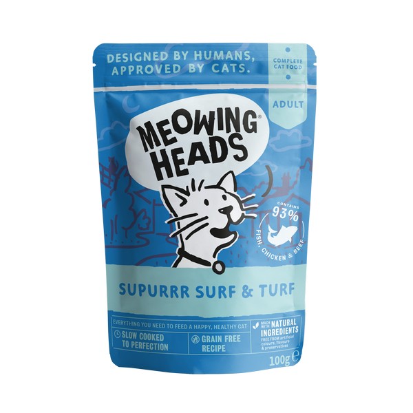 Meowing Heads Surf & Turf 100g Pouch
