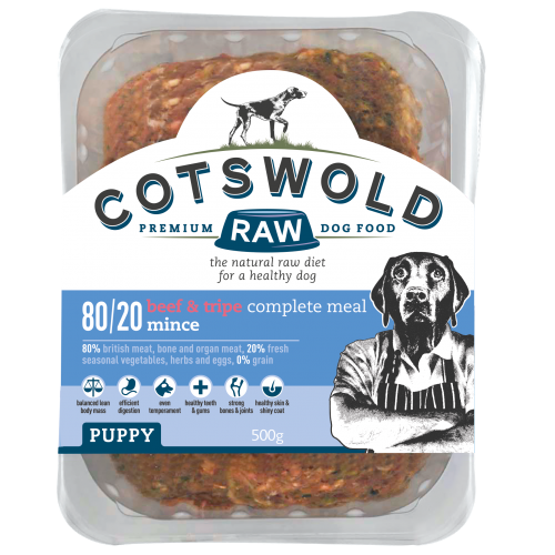 Cotswold Raw 80/20 Puppy Beef Tripe 500g