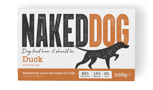 Naked Dog Raw Food -  Duck -  1kg Pack