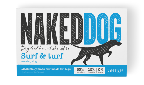Naked Dog Raw Food -  Surf & Turf -  1kg Pack