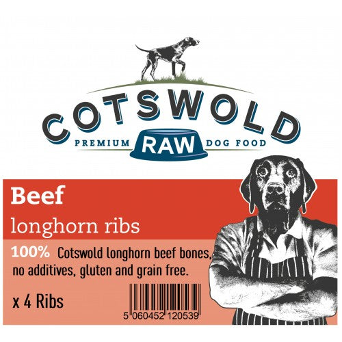 Cotswold Raw Beef Longhorn Ribs 4pk
