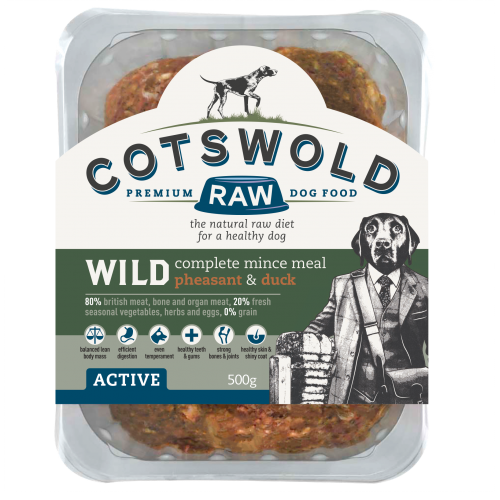 Cotswold Raw Wild Pheasant and Duck 500g