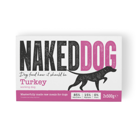 Naked Dog Raw Food - Turkey - 1kg Pack