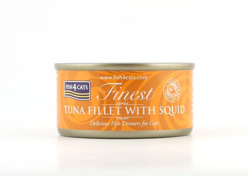 Fish4cats Tuna Fillet With Squid 70g