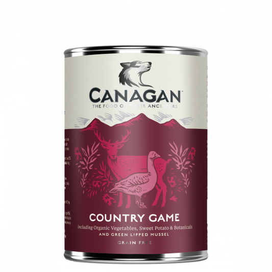 Canagan Country Game Wet Food for Puppies and Dogs (400g Tin)