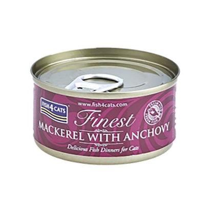 Fish4cats Mackerel With Anchovy 70g