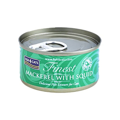 Fish4cats Mackerel With Squid 70g