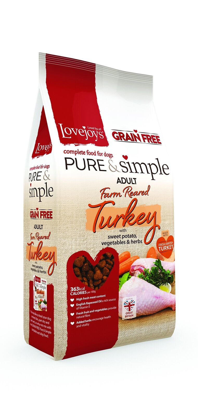 Lovejoys Grain Free Turkey 12kg