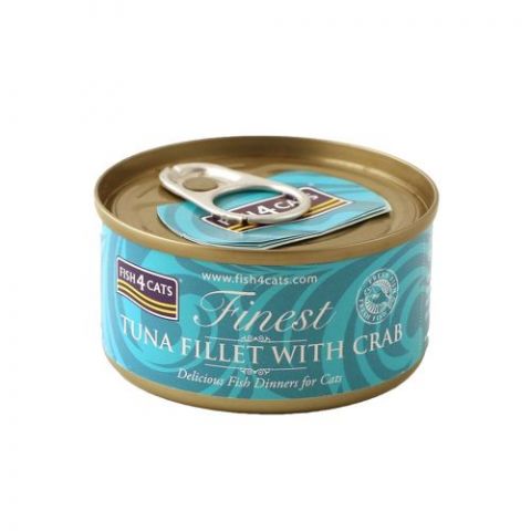 Fish4cats Tuna Fillet With Crab 70g